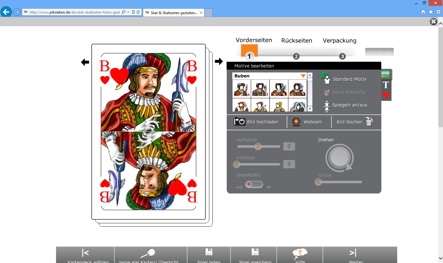 Kartenspiel-Konfigurator-piksieben